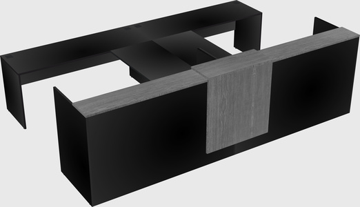 Shared u-shaped reception desks