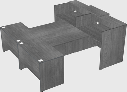 Shared u-shaped reception desks