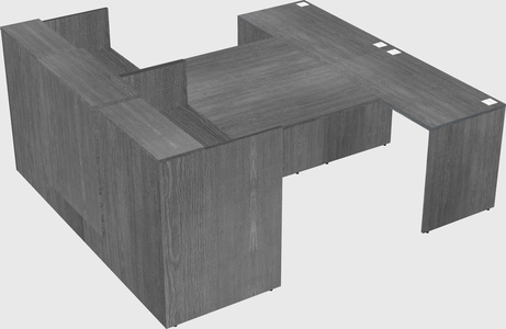 Shared u-shaped reception desks