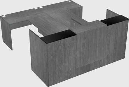 Shared u-shaped reception desks