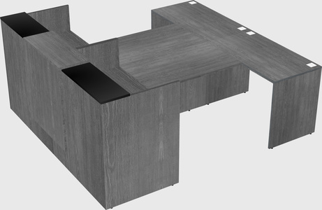 Shared u-shaped reception desks