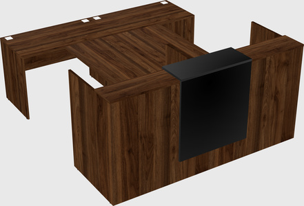 Shared u-shaped reception desks