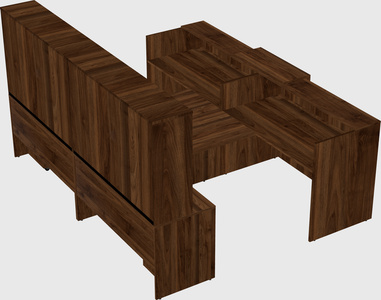 Shared u-shaped reception desks