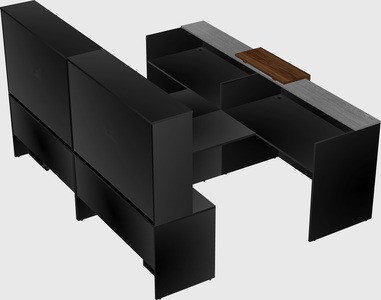 Shared u-shaped reception desks