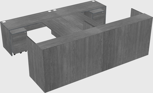 Shared u-shaped reception desks