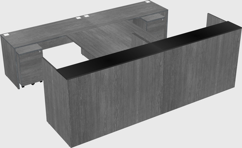 Shared u-shaped reception desks