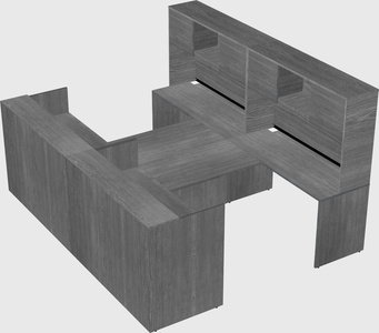 Shared u-shaped reception desks