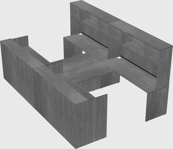 Shared u-shaped reception desks