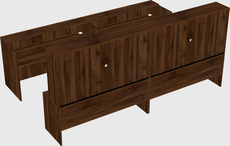 Shared u-shaped reception desks