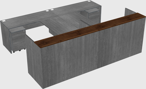 Shared u-shaped reception desks