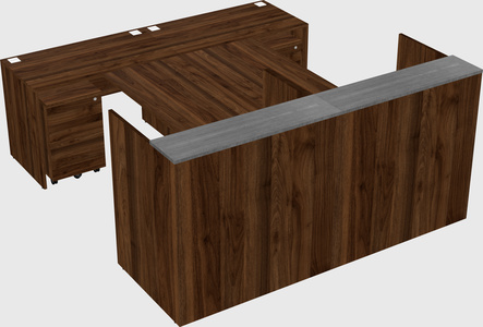 Shared u-shaped reception desks