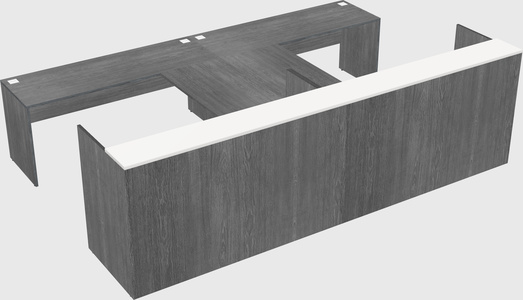 Shared u-shaped reception desks