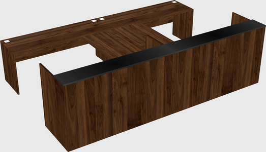 Shared u-shaped reception desks
