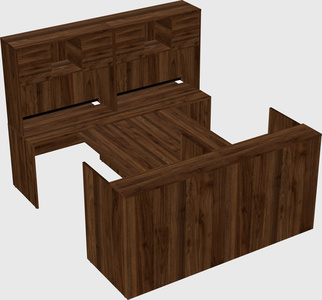 Shared u-shaped reception desks