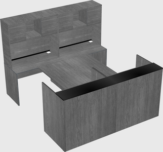Shared u-shaped reception desks