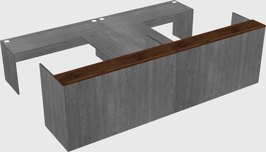 Shared u-shaped reception desks