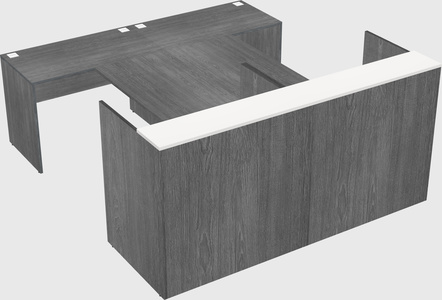 Shared u-shaped reception desks