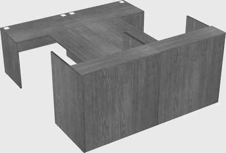 Shared u-shaped reception desks