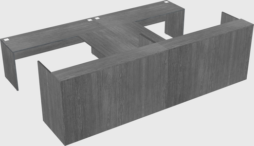 Shared u-shaped reception desks