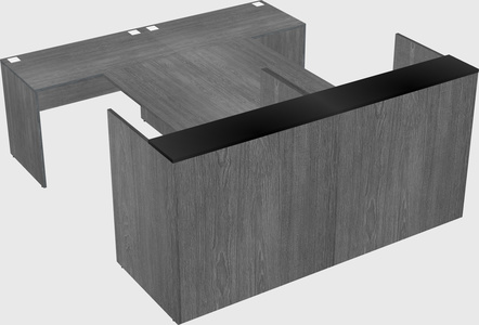 Shared u-shaped reception desks