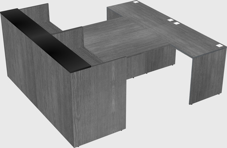 Shared u-shaped reception desks
