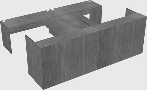 Shared u-shaped reception desks