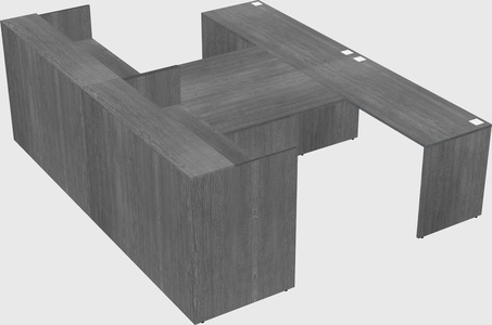 Shared u-shaped reception desks