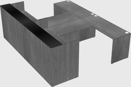 Shared u-shaped reception desks