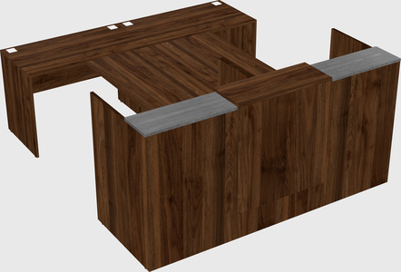 Shared u-shaped reception desks