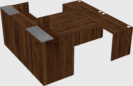 Shared u-shaped reception desks