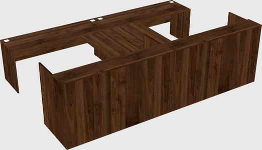 Shared u-shaped reception desks