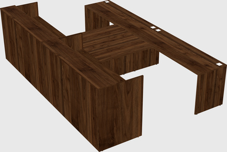 Shared u-shaped reception desks