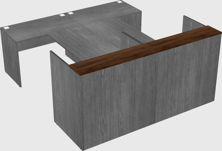 Shared u-shaped reception desks