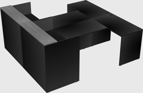 Shared u-shaped reception desks