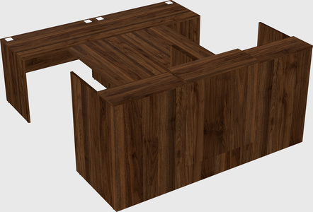 Shared u-shaped reception desks
