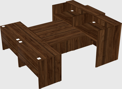 Shared u-shaped reception desks