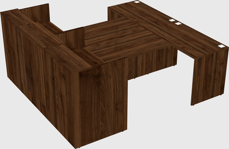 Shared u-shaped reception desks