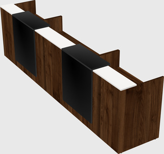 Long reception desk