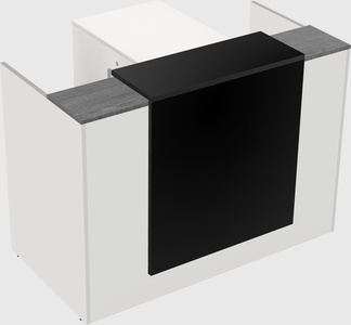 L-shaped modular reception