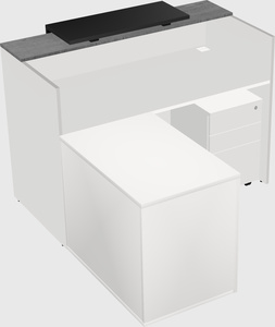 L-shaped modular reception