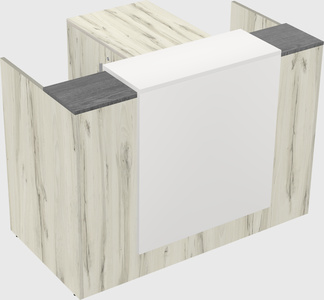 L-shaped modular reception