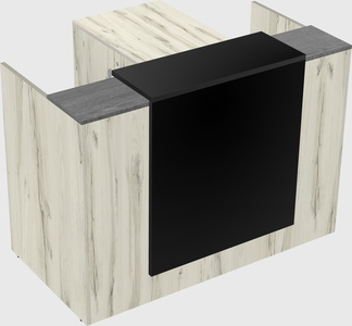 L-shaped modular reception