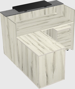L-shaped modular reception