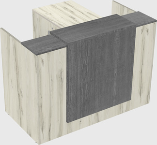 L-shaped modular reception