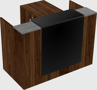 L-shaped modular reception