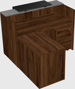 L-shaped modular reception