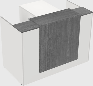 L-shaped modular reception