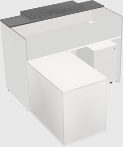 L-shaped modular reception