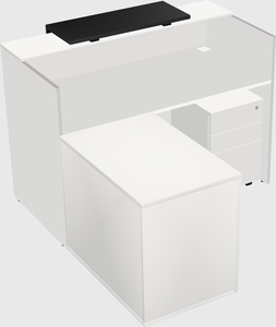 L-shaped modular reception
