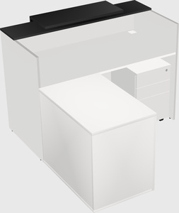 L-shaped modular reception
